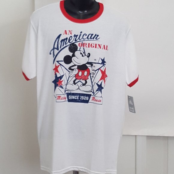 Disney Tops - New Men's Disney T - Shirts Size 2XL White / Red